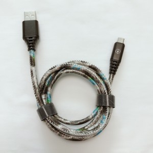 Сияющая искусственная кожа Быстрая зарядка Круглый алюминиевый корпус USB-кабель для микро-USB, Тип C, iPhone, зарядка молнии и синхронизация