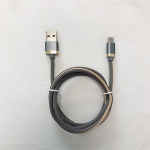 Плетеный 3.0A быстрая зарядка круглый алюминиевый корпус USB-кабель для передачи данных для микро-USB, тип C, iPhone зарядки молнии и синхронизации